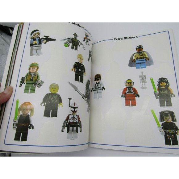 LEGO Star Wars Minifigures Sticker Book Luke Skywalker Yoda Darth Vader - Picture 2 of 4